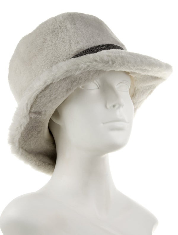 Brunello Cucinelli Faux Fur Bucket Hat