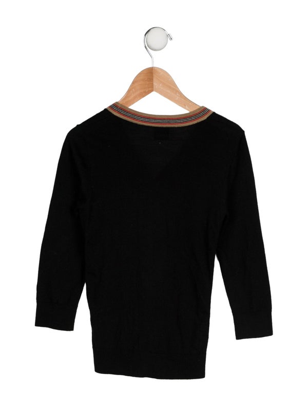 Burberry Check Trim Cardigan