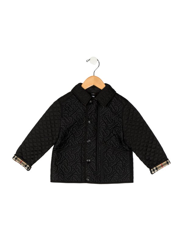 Burberry Girls Long Sleeve Button Up Jacket