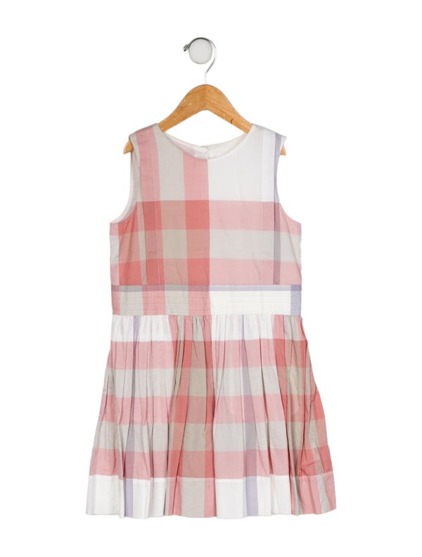 Burberry Girls' Plaid Sleeveless Dress