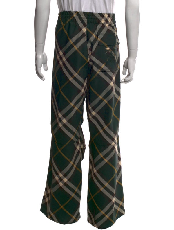 Burberry Plaid Print Pants