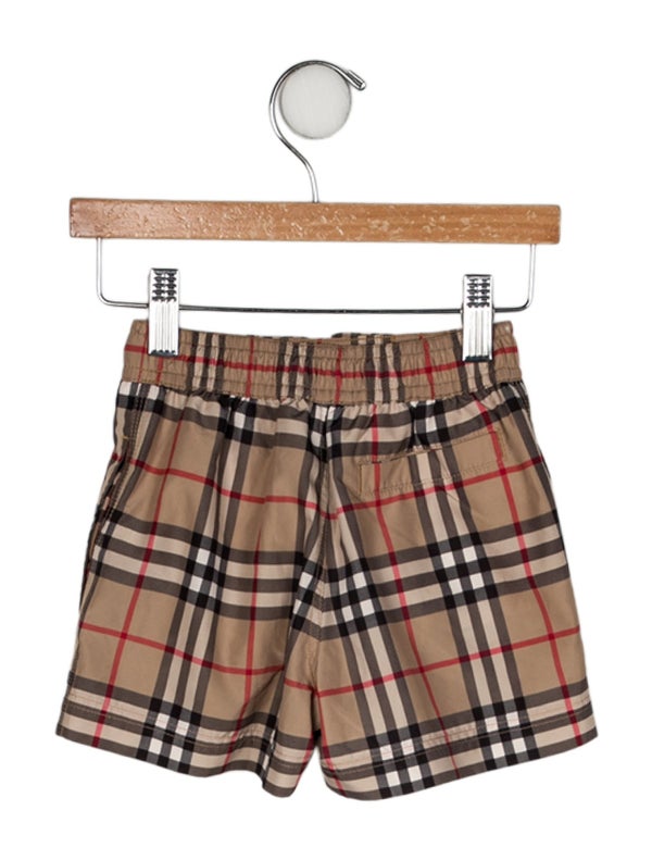 Burberry Toddler Boys' Check Patterned Swim Trunks