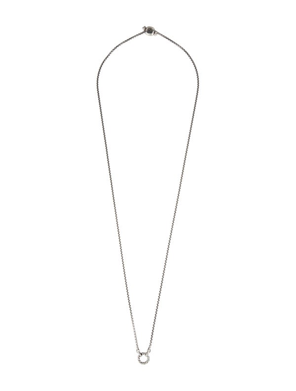 David Yurman Cable Amulet Vehicle Box Chain Slider Necklace