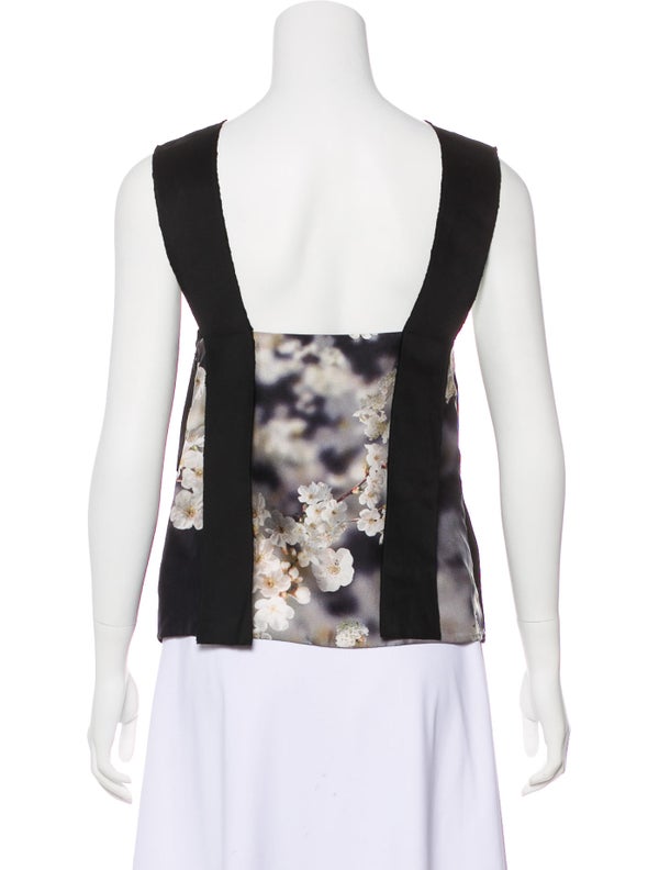 Calvin Klein Collection Galik Floral Print Top