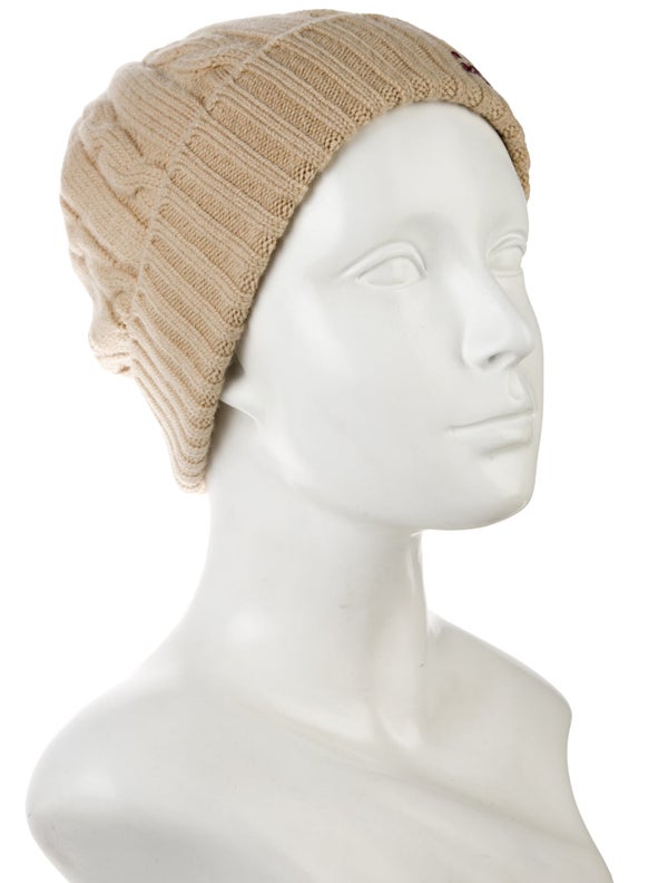 Celine Cashmere Triomphe Beanie W/Tags