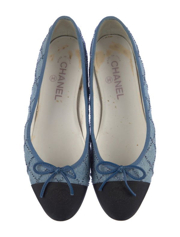 Chanel 2023 Interlocking CC Logo Ballet Flats
