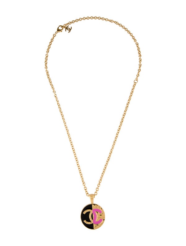 Chanel 2024 Enamel CC Pendant Necklace