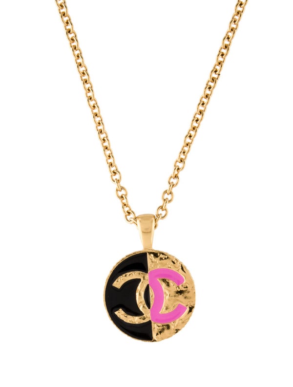 Chanel 2024 Enamel CC Pendant Necklace