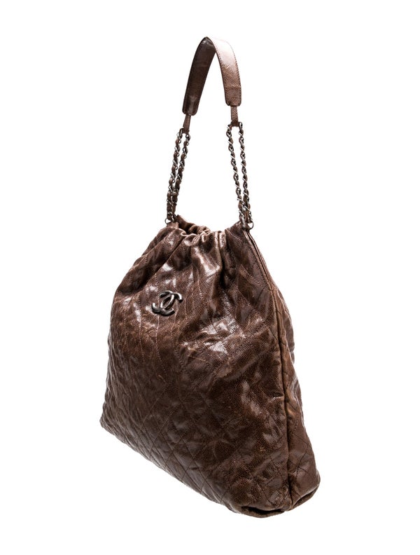 Chanel Elastic CC Large Shopping Tote