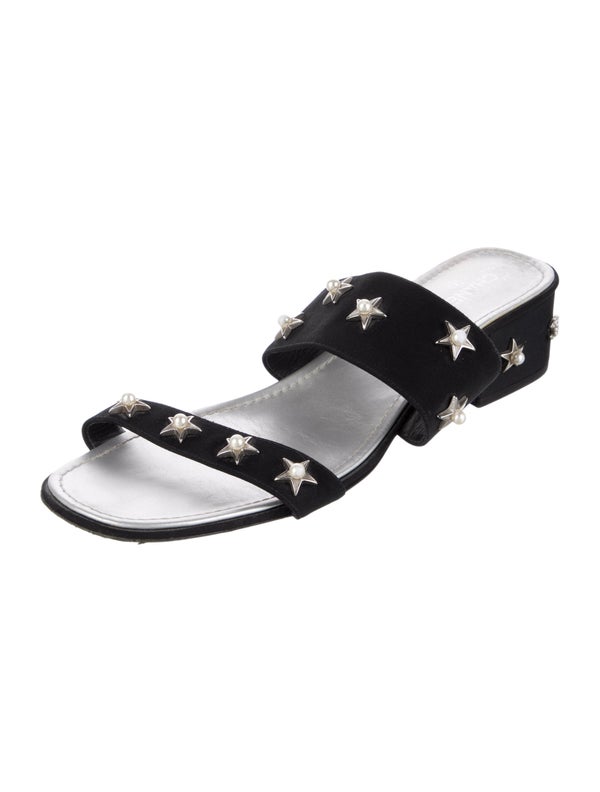 Chanel Interlocking CC Logo Canvas Slides