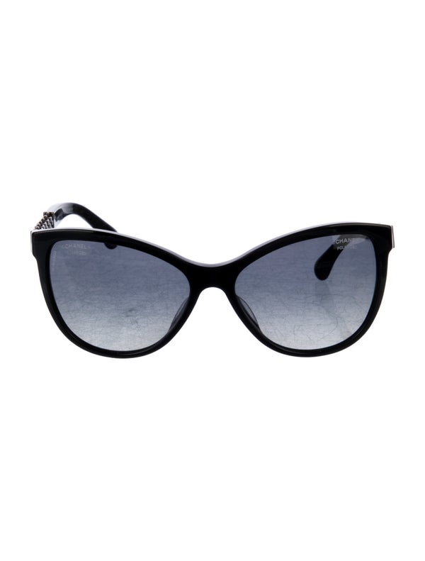 Chanel Interlocking CC Logo Cat-Eye Sunglasses