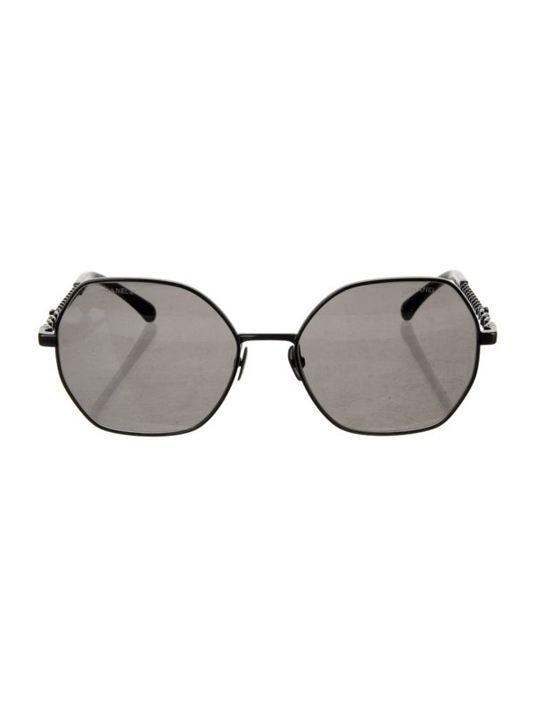 Chanel Interlocking CC Logo Oversize Sunglasses