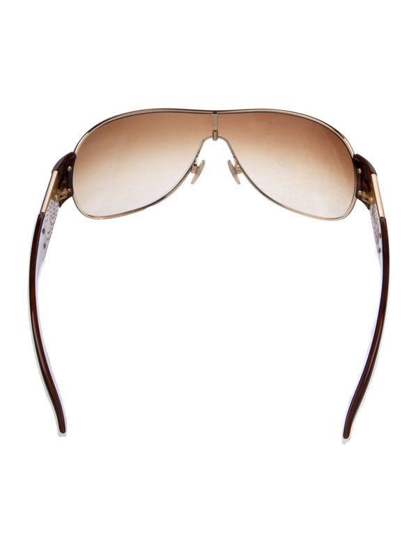 Chanel Interlocking CC Logo Shield Sunglasses