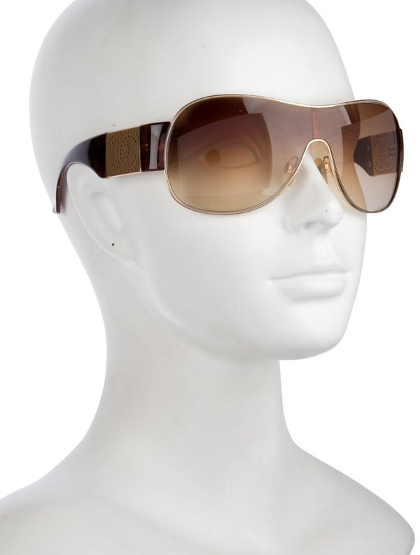 Chanel Interlocking CC Logo Shield Sunglasses
