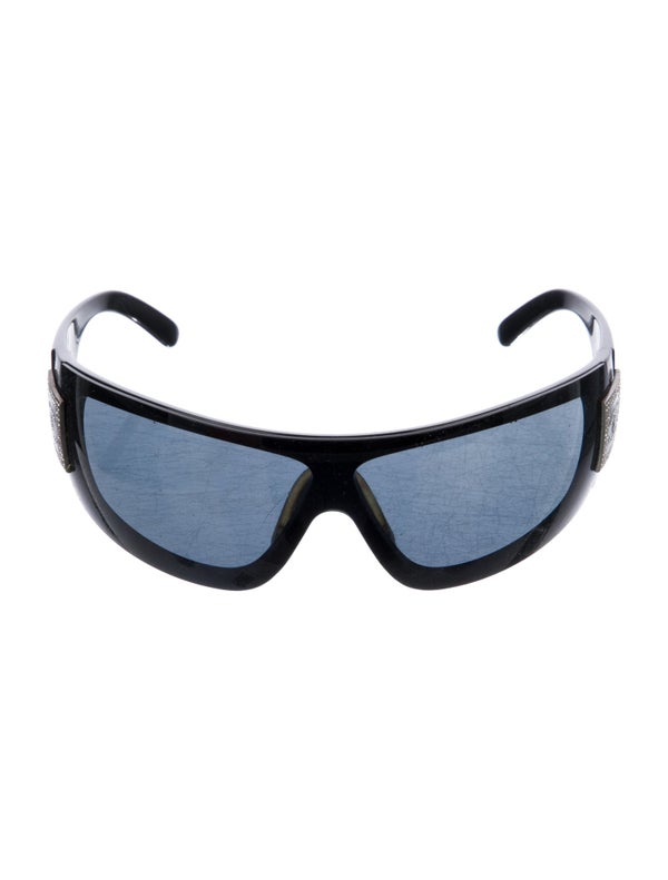 Chanel Interlocking CC Logo Shield Sunglasses