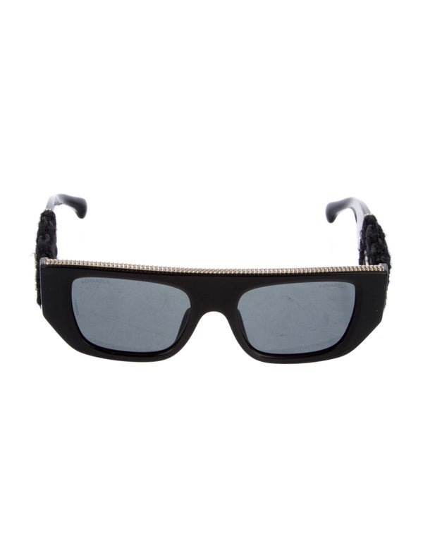 Chanel Interlocking CC Logo Wayfarer Sunglasses