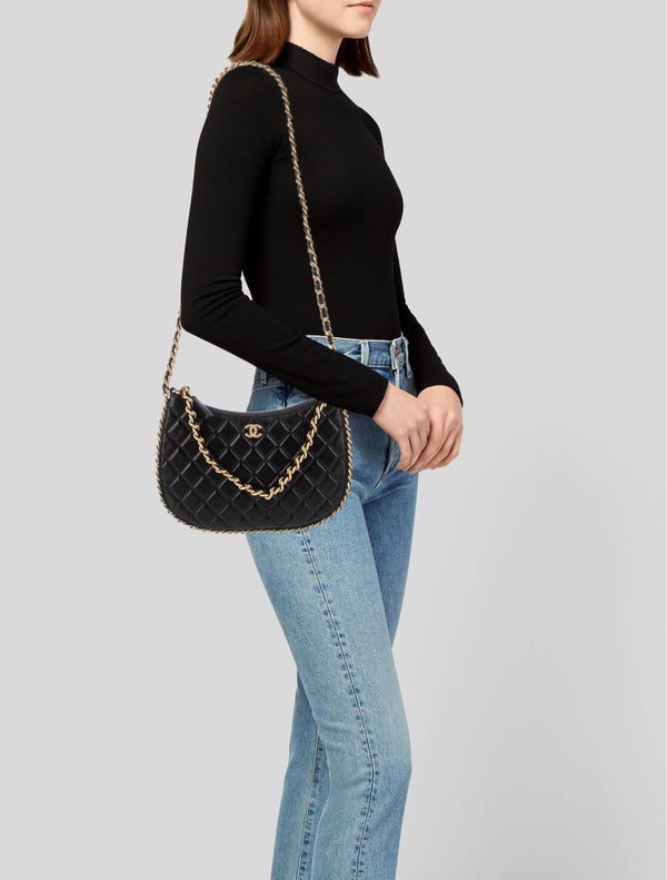 Chanel Quilted Chain Around Hobo