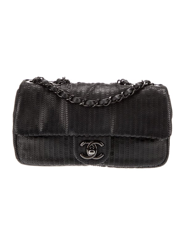 Chanel Small So Black Scalloped Flap Bag