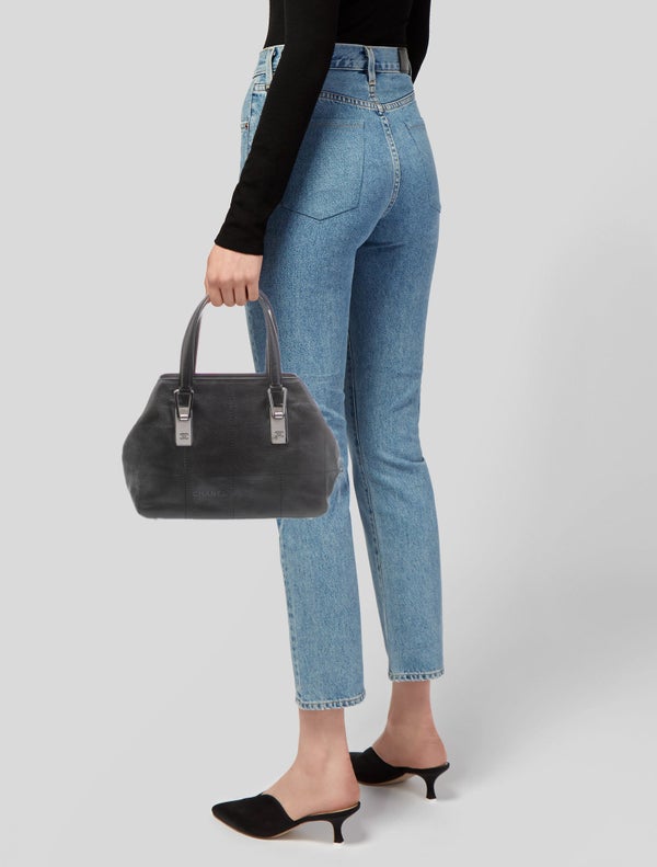 Chanel Square Quilt Boston Bag