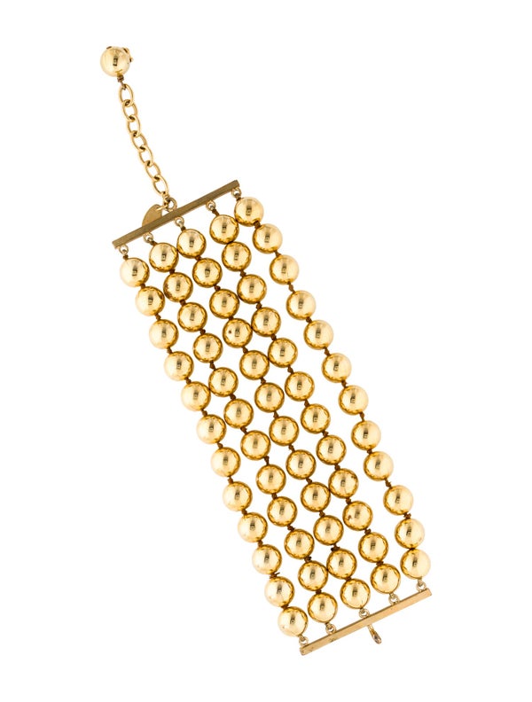 Chanel Vintage Ball Link Multistrand Bracelet