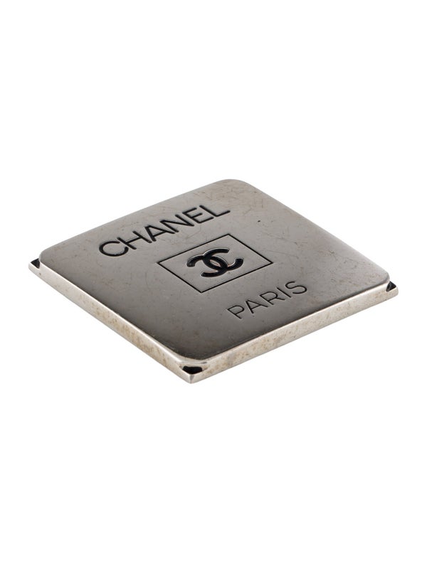 Chanel Vintage CC Square Brooch
