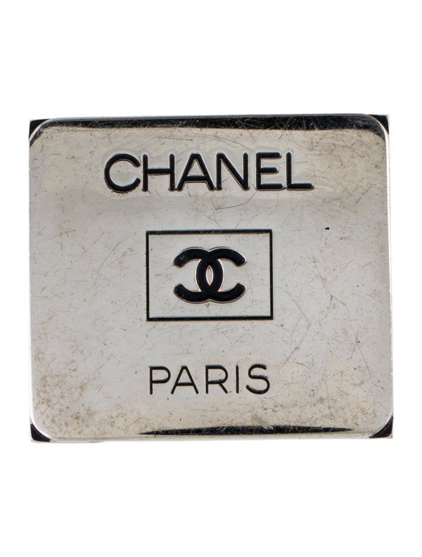 Chanel Vintage CC Square Brooch
