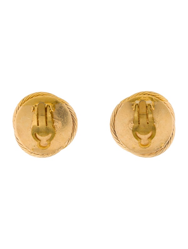 Chanel Vintage Faux Pearl Clip-On Earrings