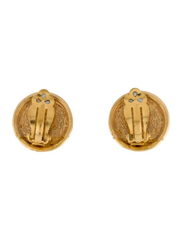 Chanel Vintage Gripoix Clip-On Earrings