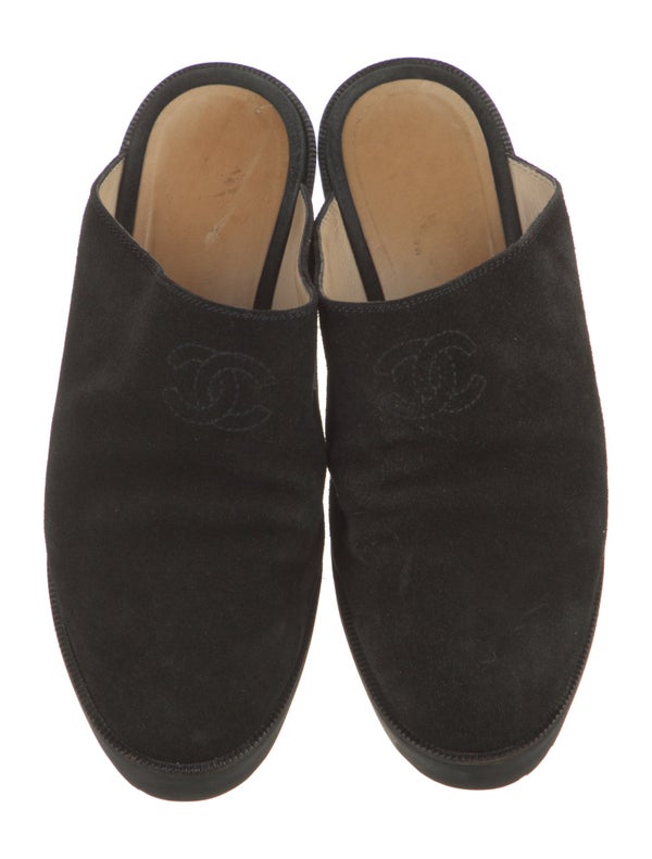 Chanel Vintage Interlocking CC Logo Mules