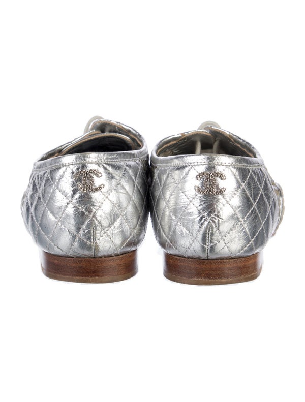 Chanel Vintage Interlocking CC Logo Oxfords