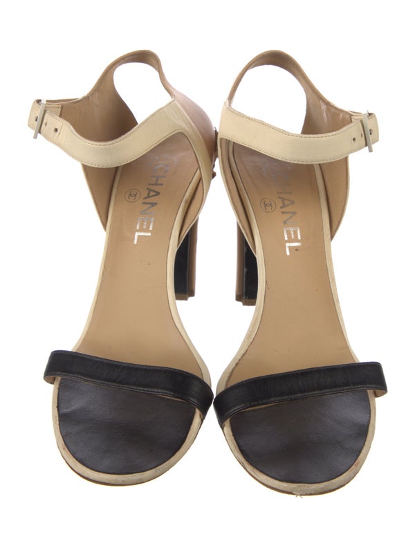 Chanel Vintage Interlocking CC Logo Sandals