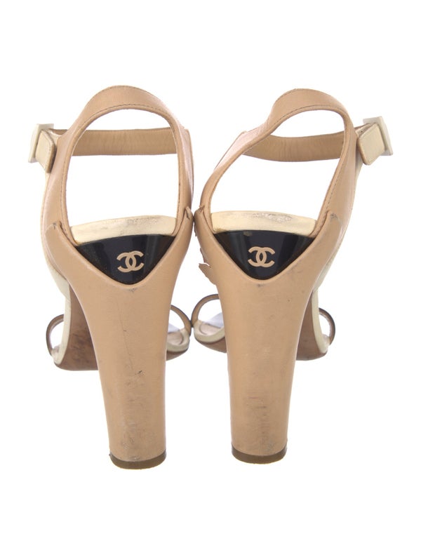 Chanel Vintage Interlocking CC Logo Sandals
