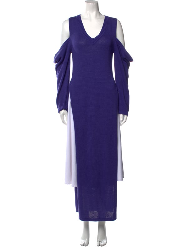 Christian Dada V-Neck Long Dress