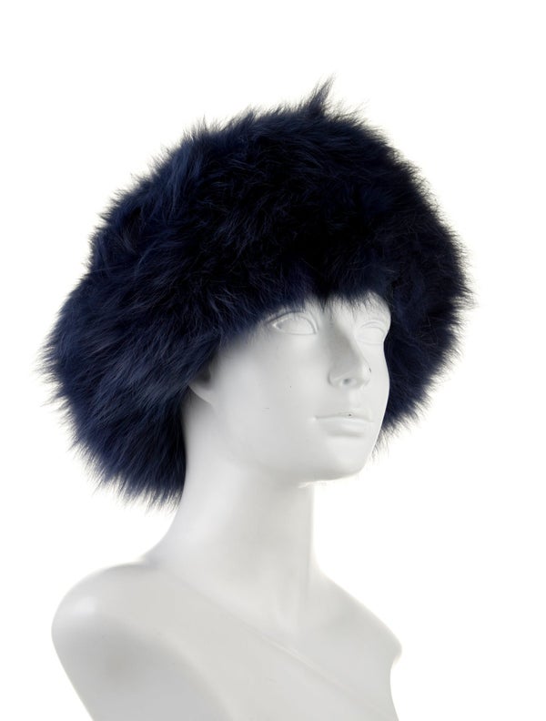 Christian Dior Fox Fur Pillbox Hat