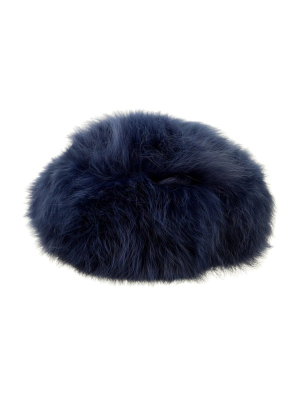 Christian Dior Fox Fur Pillbox Hat