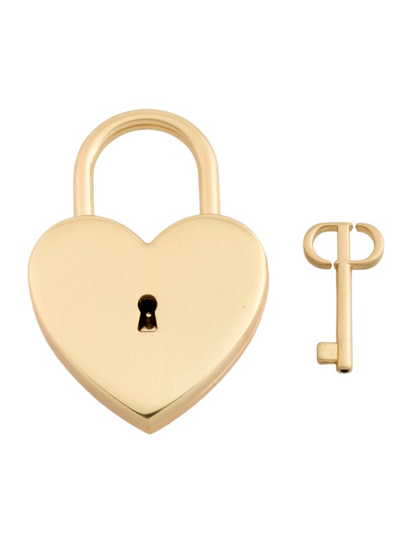 Christian Dior Gold Heart Lock & Key Limited Edition