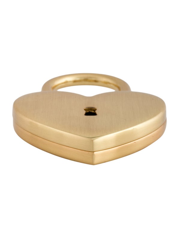 Christian Dior Gold Heart Lock & Key Limited Edition