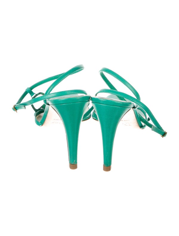 Christian Dior Leather T-Strap Sandals