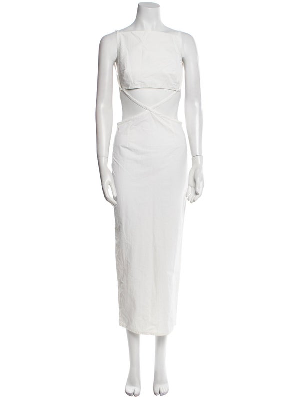 Christopher Esber Bateau Neckline Long Dress