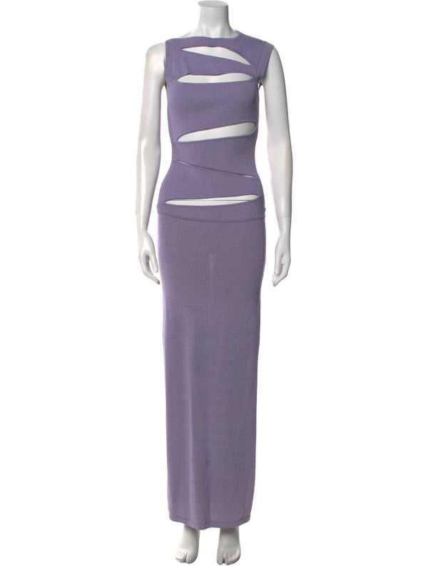 Christopher Esber Bateau Neckline Long Dress