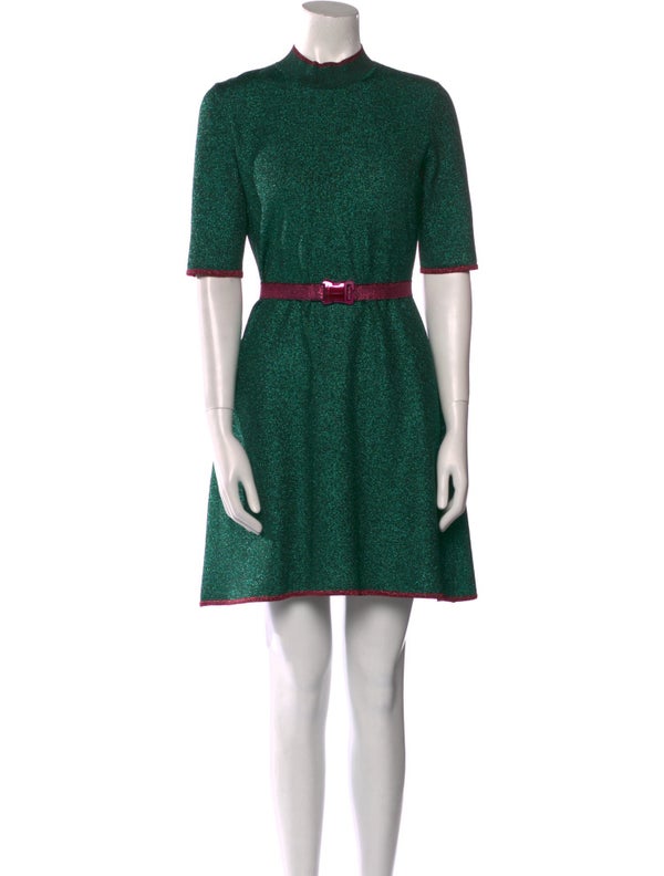 Christopher Esber Colorblock Pattern Mini Dress