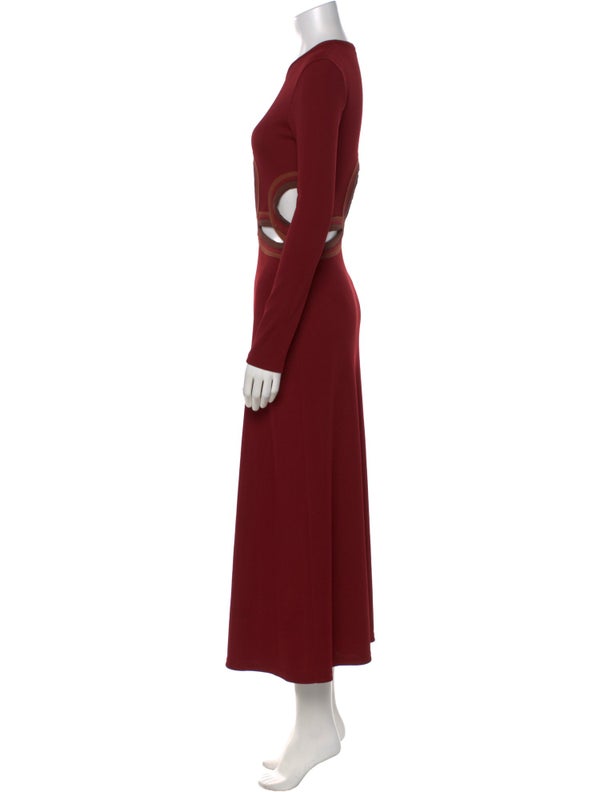Christopher Esber Crew Neck Long Dress