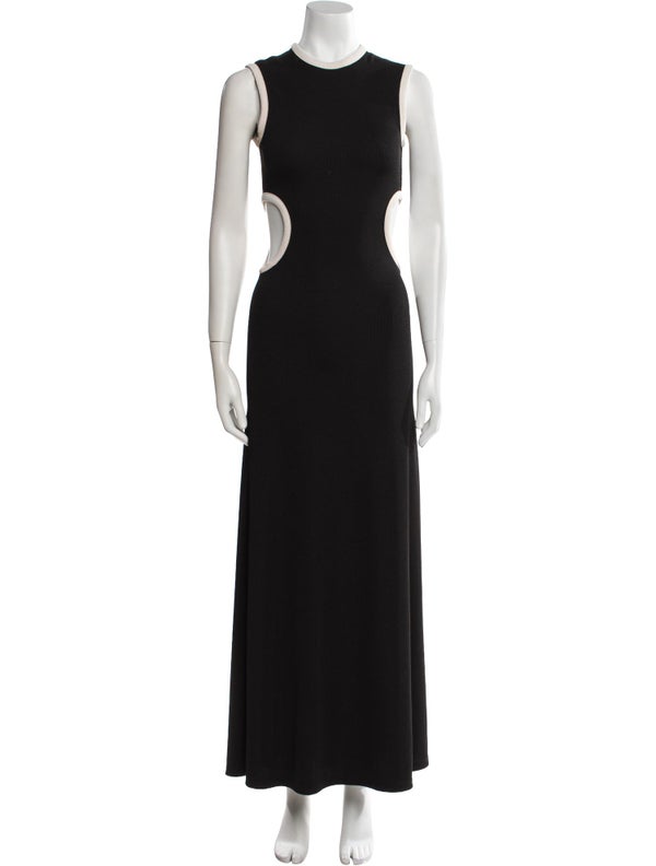 Christopher Esber Crew Neck Long Dress