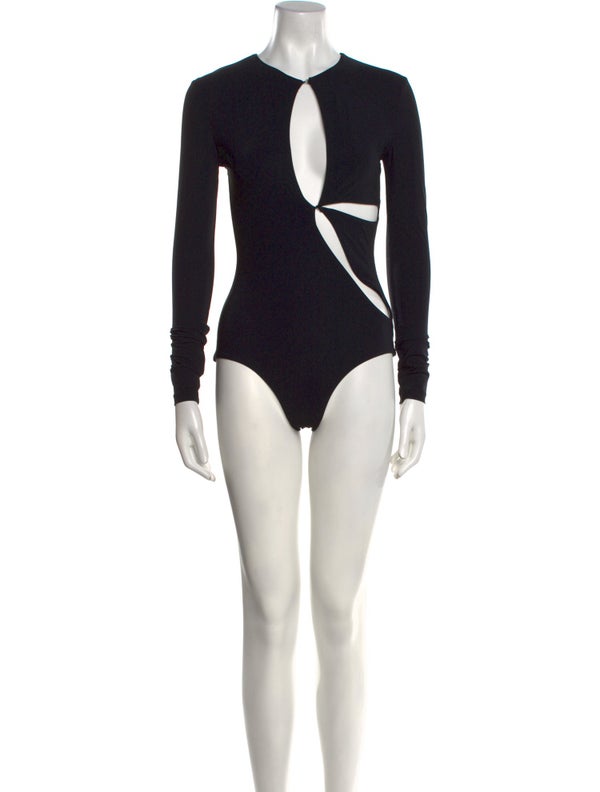 Christopher Esber Crew Neck Long Sleeve Bodysuit