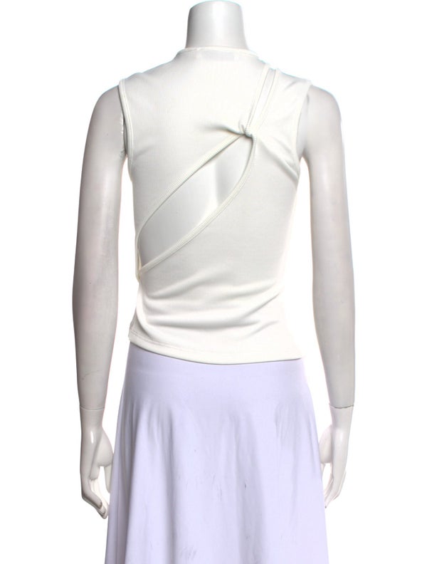 Christopher Esber Crew Neck Sleeveless Crop Top