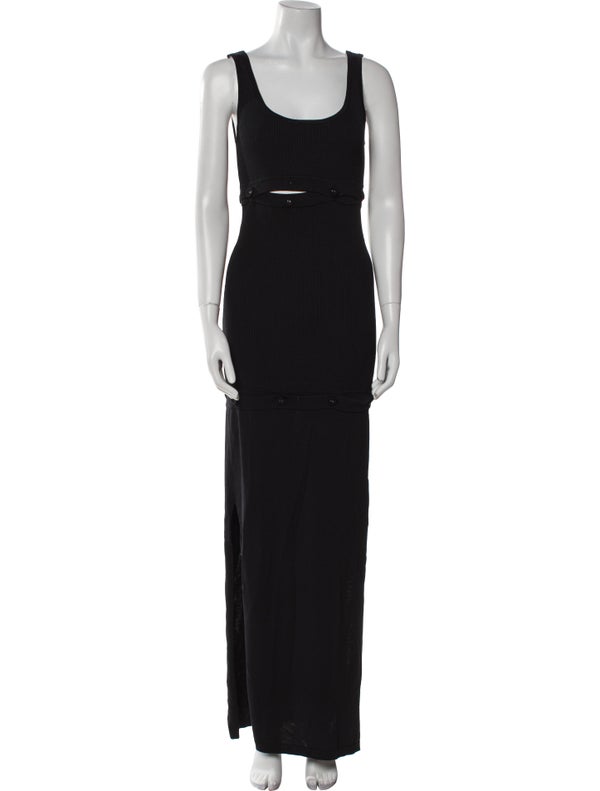 Christopher Esber Scoop Neck Long Dress