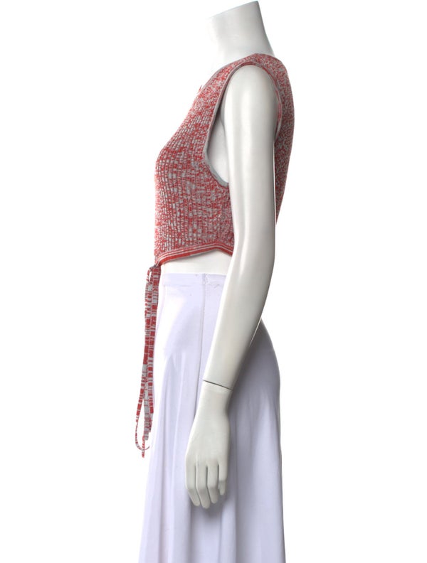 Christopher Esber Scoop Neck Sleeveless Crop Top