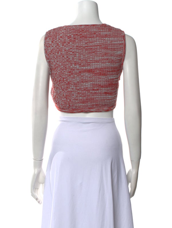 Christopher Esber Scoop Neck Sleeveless Crop Top