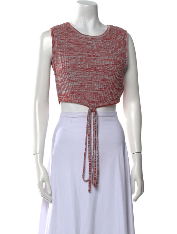 Christopher Esber Scoop Neck Sleeveless Crop Top