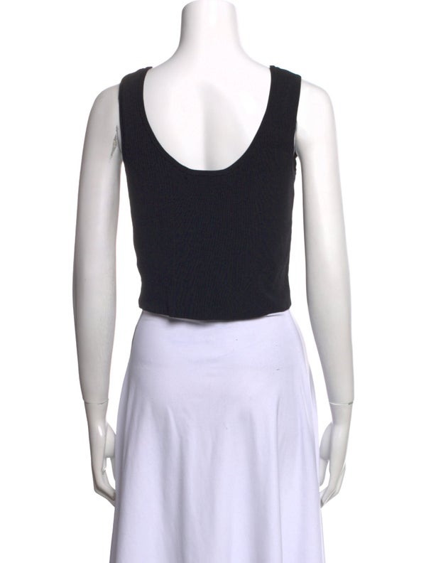 Christopher Esber Scoop Neck Sleeveless Crop Top